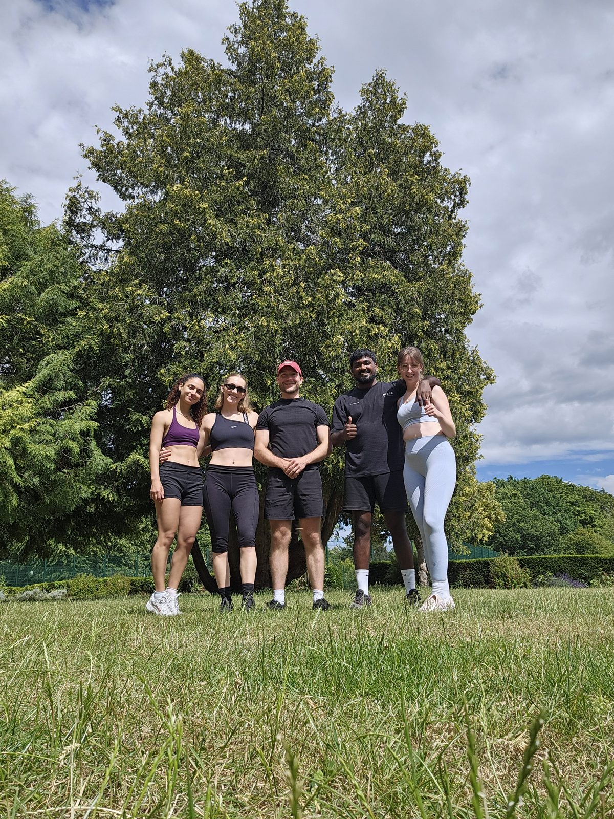 The Move For Life group together in Woking Park